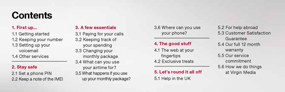 4 What can you use your airtime for? 3.5 What happens if you use up your monthly package? 3.6 Where can you use your phone? 4. The good stuff 4.