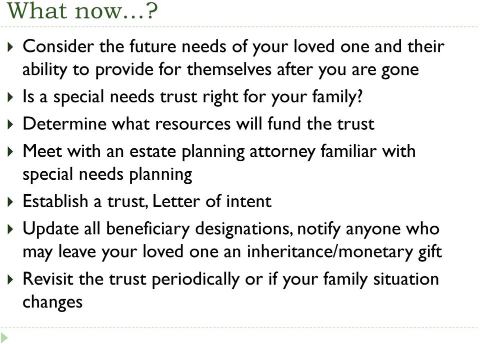 needs trust right for your family?