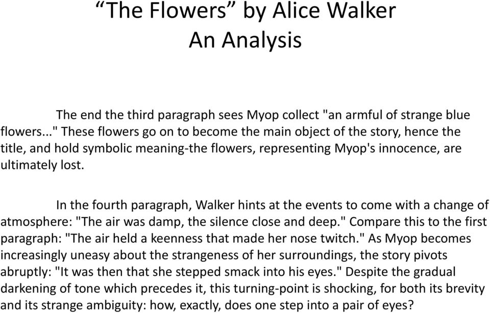 Personlig Matematik Bourgeon The Flowers. Analysis and Essays - PDF Free Download