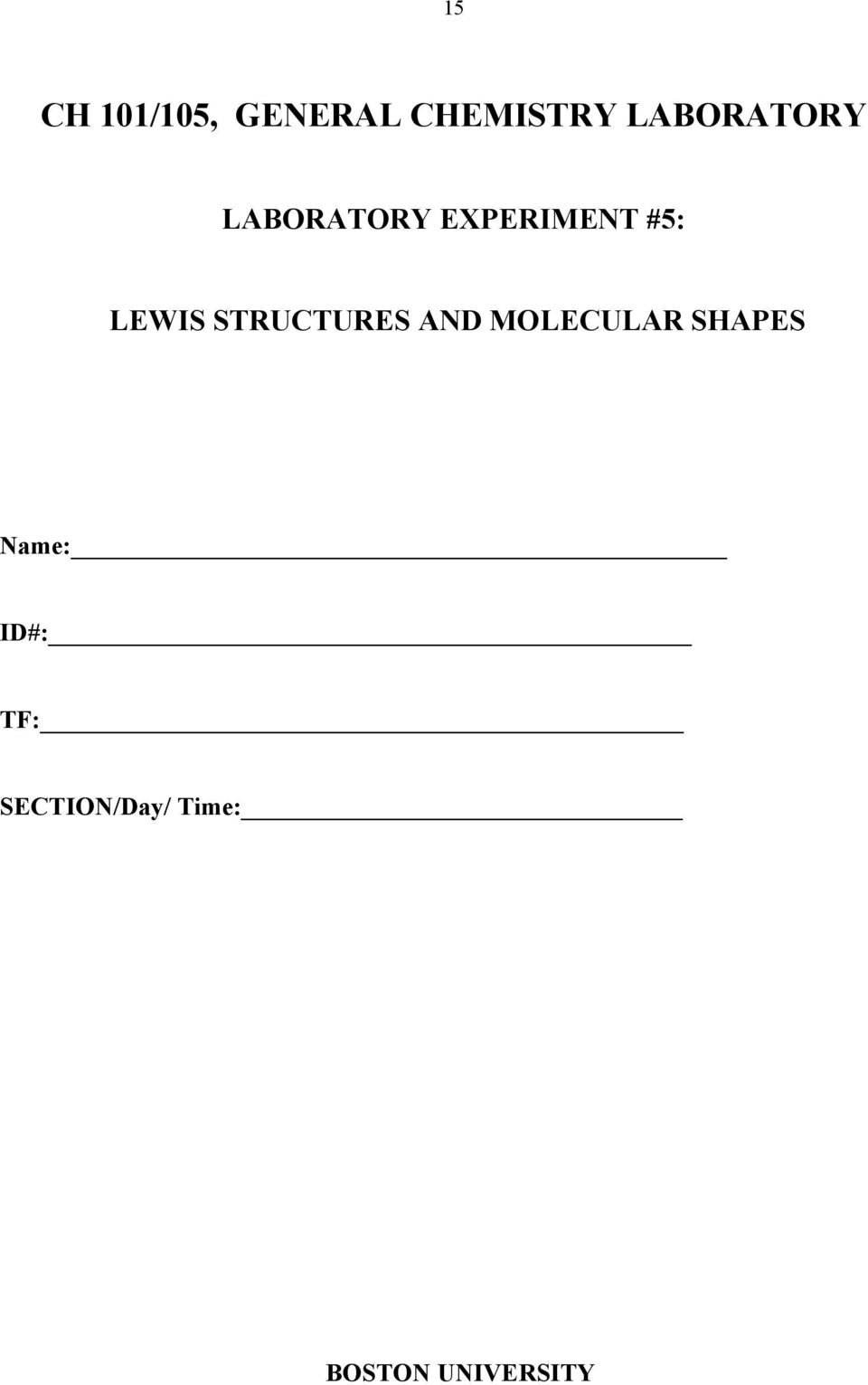 LEWI TRUCTURE AND MOLECULAR HAPE
