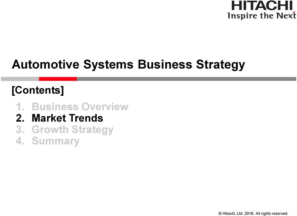 Business Overview 2.