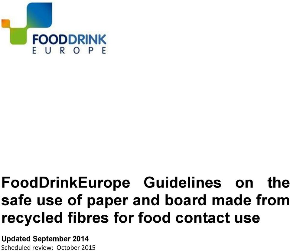 recycled fibres for food contact use