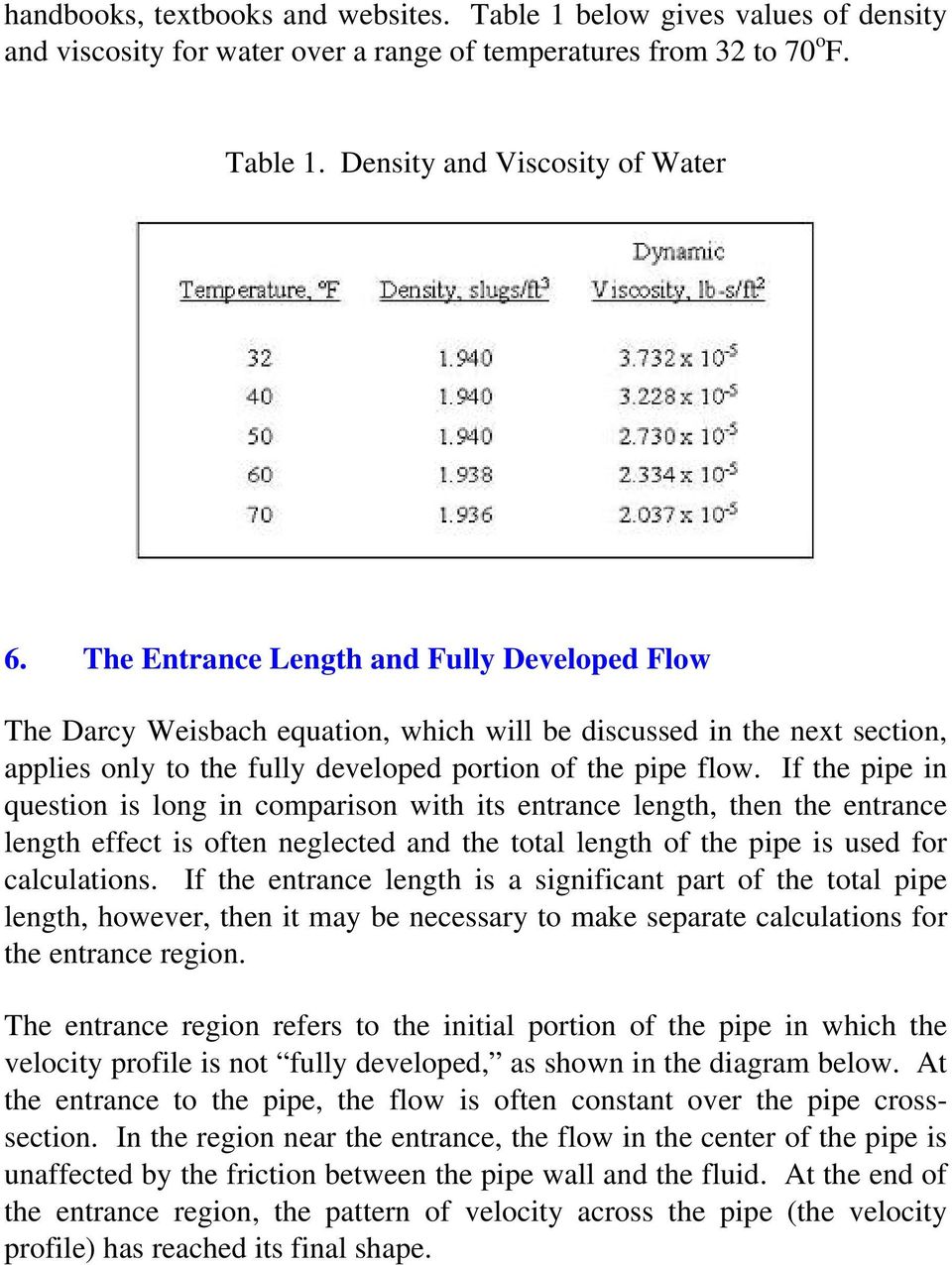 If the pipe in question is long in comparison with its entrance length, then the entrance length effect is often neglected and the total length of the pipe is used for calculations.
