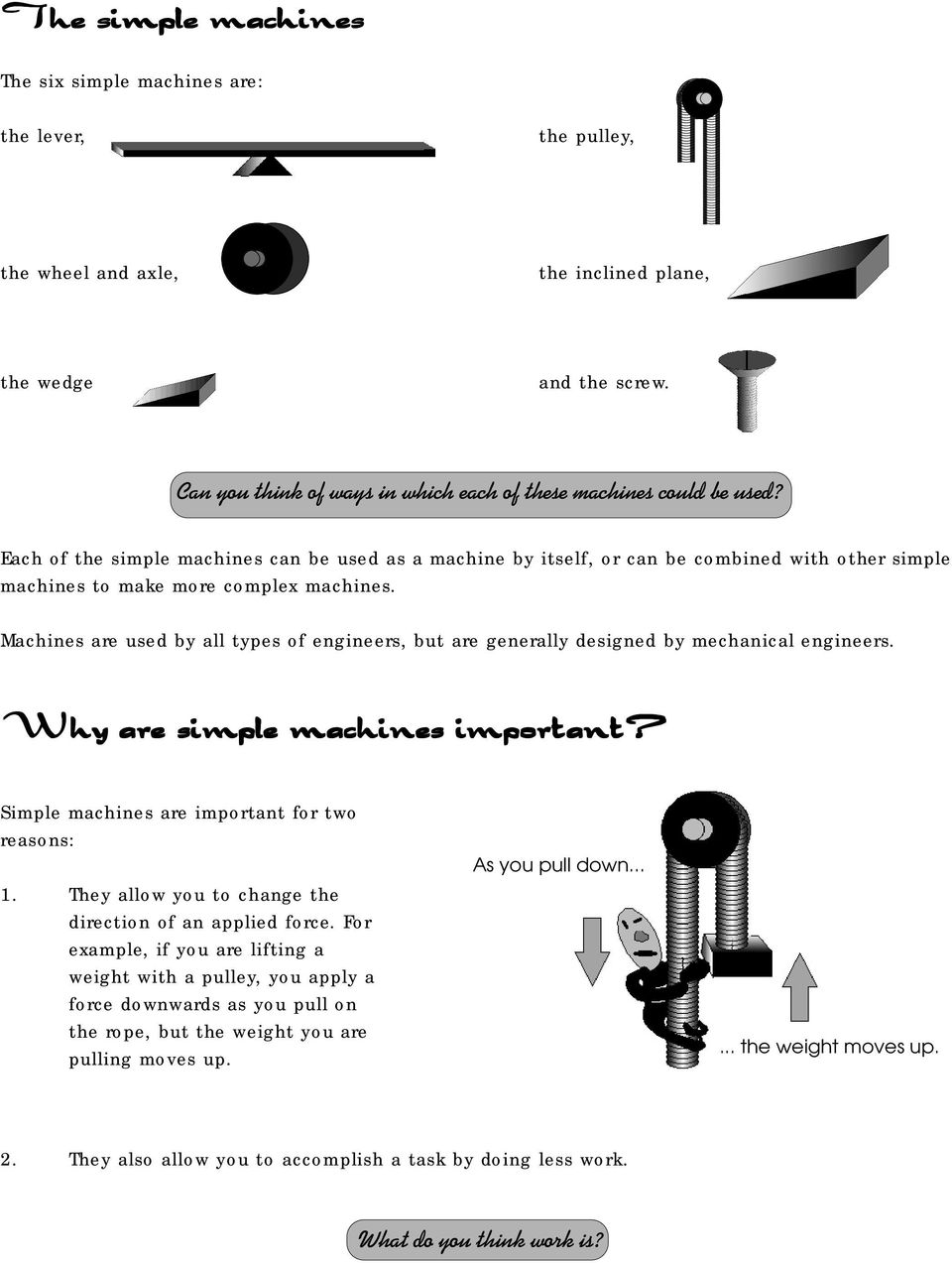 Machines. Simple. What is a machine? - PDF Free Download With Regard To Bill Nye Simple Machines Worksheet