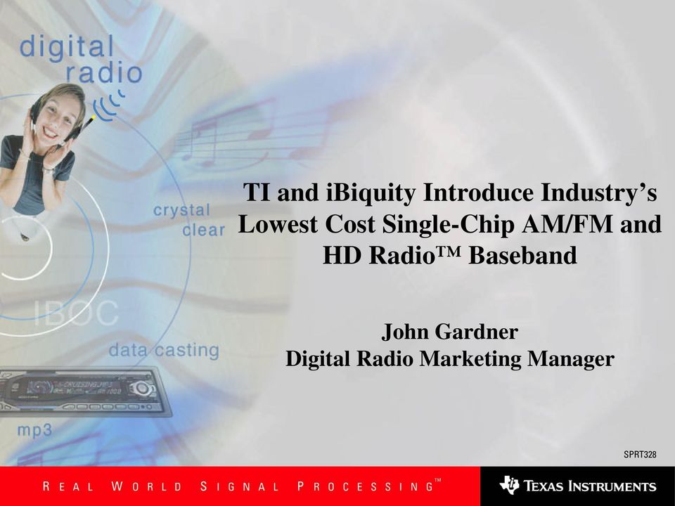 HD Radio Baseband John Gardner