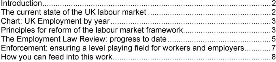 ..3 Principles for reform of the labour market framework.