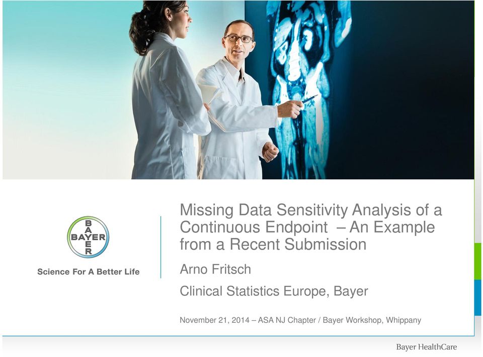 Fritsch Clinical Statistics Europe, Bayer November