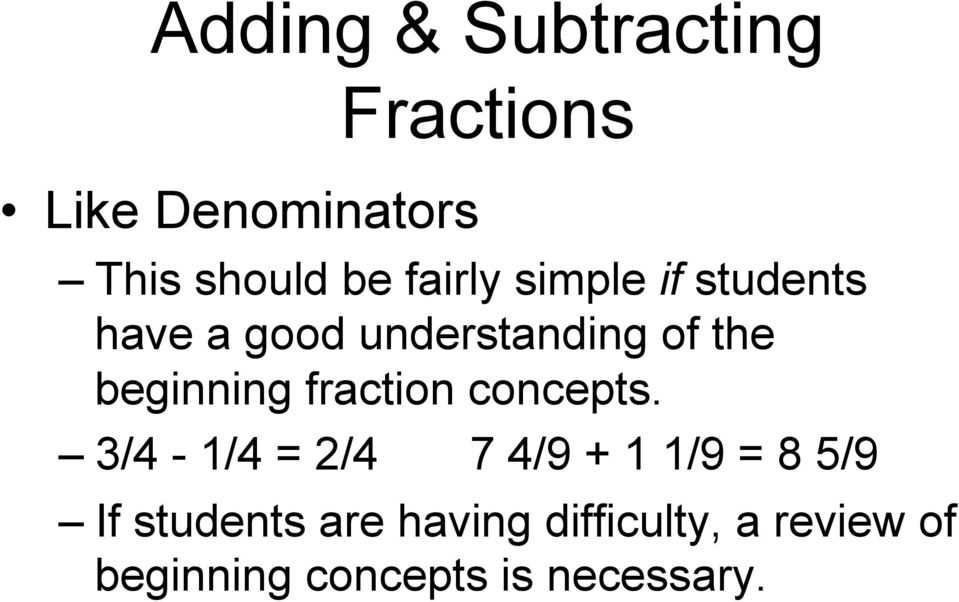 beginning fraction concepts.