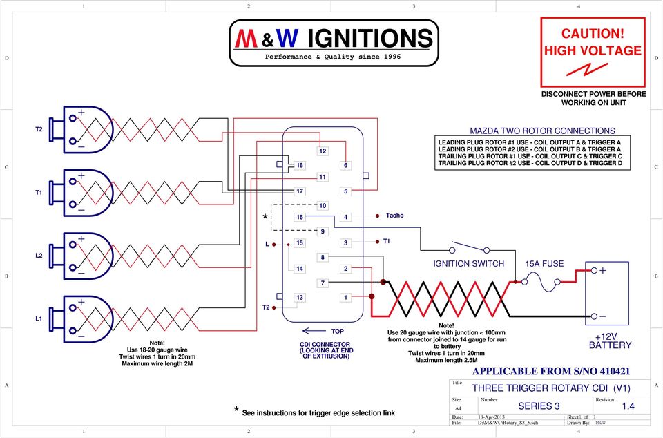 Rotor Capacitor Discharge Ignition, Msd 7al 2 Wiring Diagram 7220