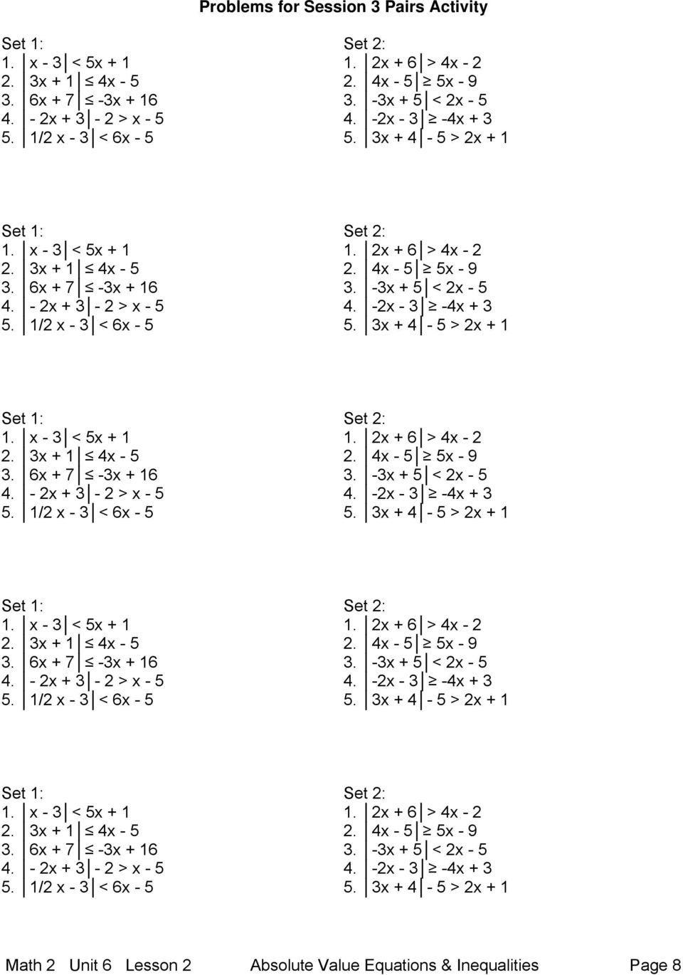 6 Lesson 2 Absolute Value