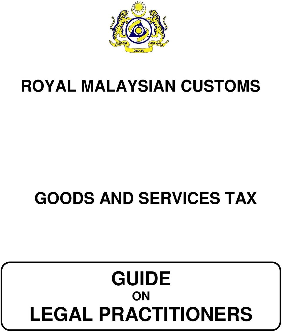 SERVICES TAX GUIDE
