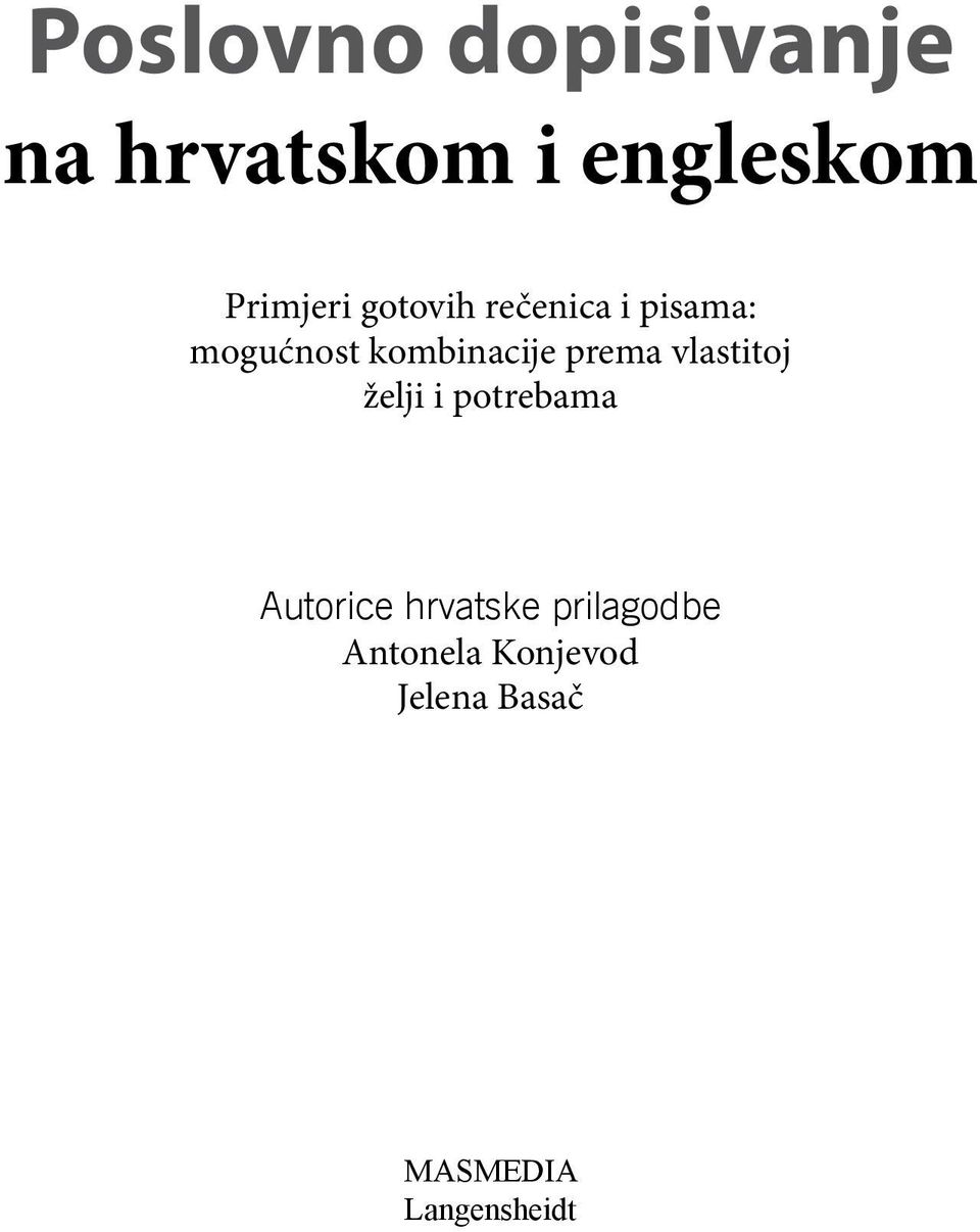 I hrvatskom poslovno pdf engleskom dopisivanje na [PDF] POSLOVNO