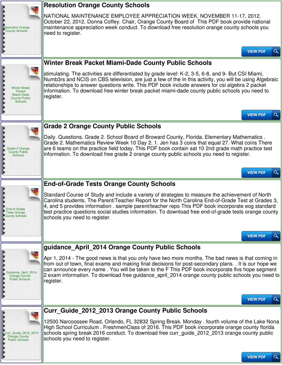 To download free resolution orange county schools you need to Winter Break Packet Miami-Dade County Winter Break Packet Miami-Dade stimulating.
