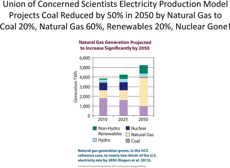 50% in 2050 by Natural Gas to Coal 20%,