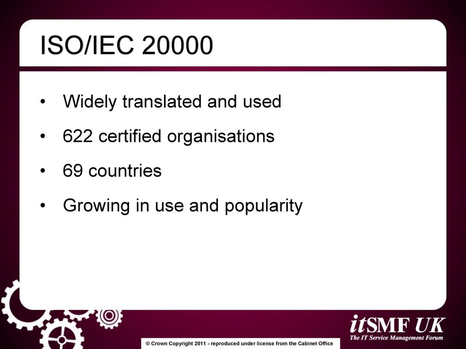 certified organisations 69
