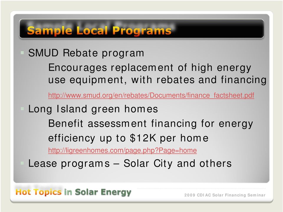 pdf Long Island green homes Benefit assessment financing for energy efficiency up to