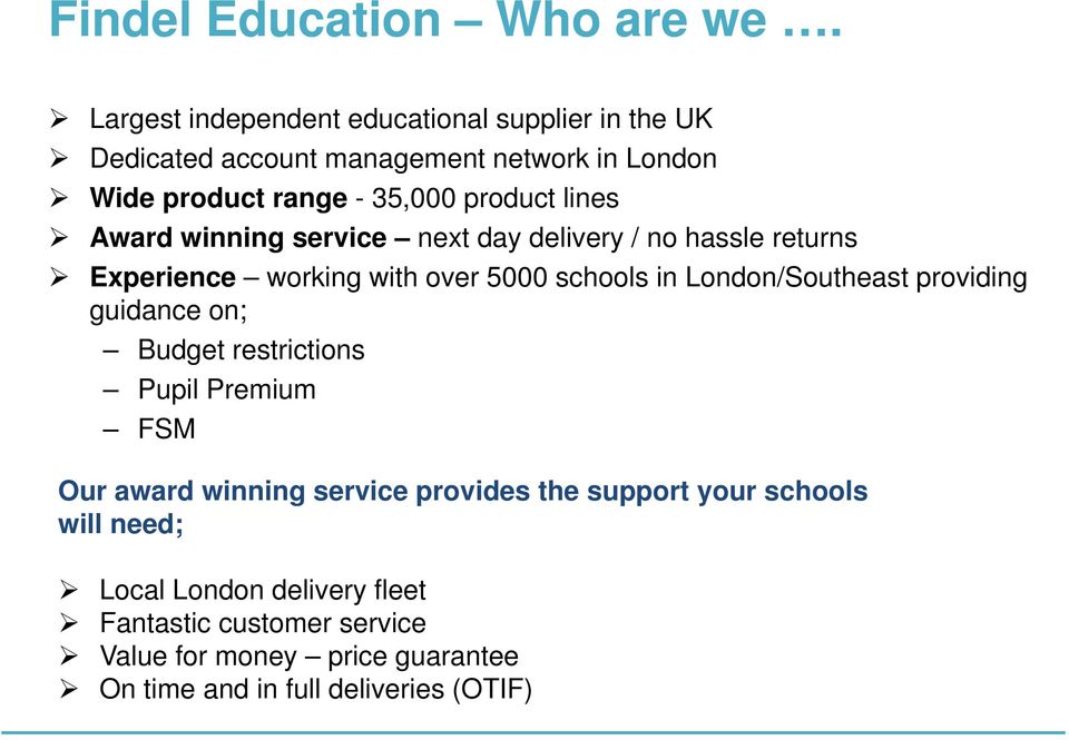lines Award winning service next day delivery / no hassle returns Experience working with over 5000 schools in London/Southeast
