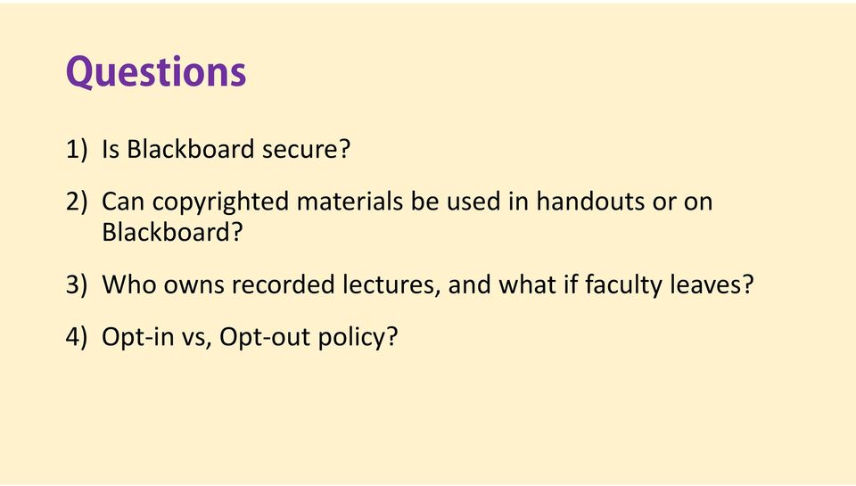 handouts or on Blackboard?
