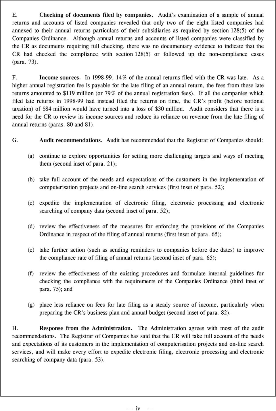 subsidiaries as required by section 128(5) of the Companies Ordinance.
