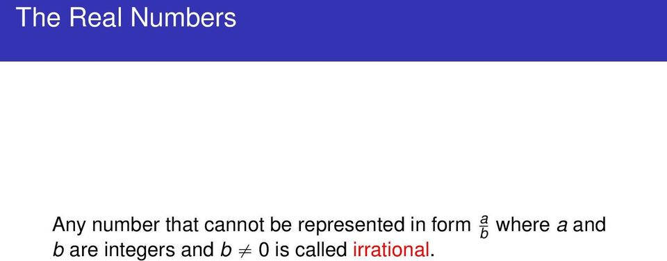 form a b b are integers and b