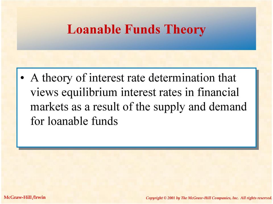 interest rates in financial markets as a