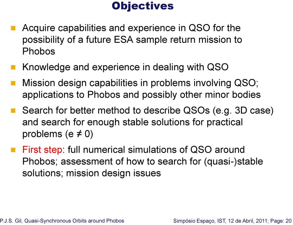 method to describe QSOs (e.g.
