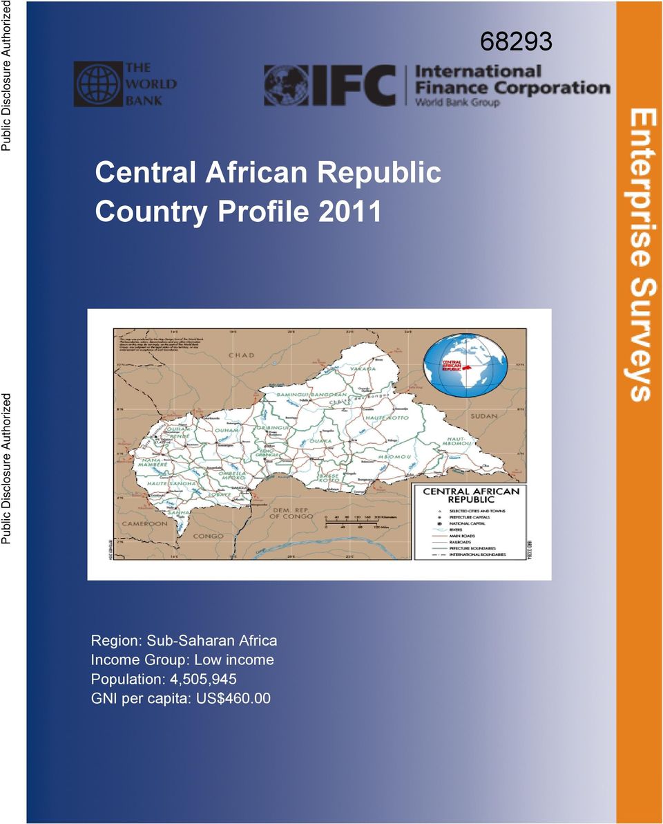 Authorized Public Disclosure Authorized Region: Sub-Saharan