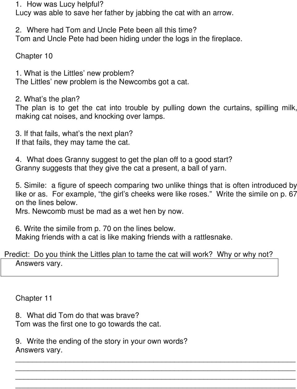 The Littles By John Peterson Comprehension Packet Includes Activities Such As Comprehension Questions Vocabulary Making Predictions Drawing Pdf Free Download