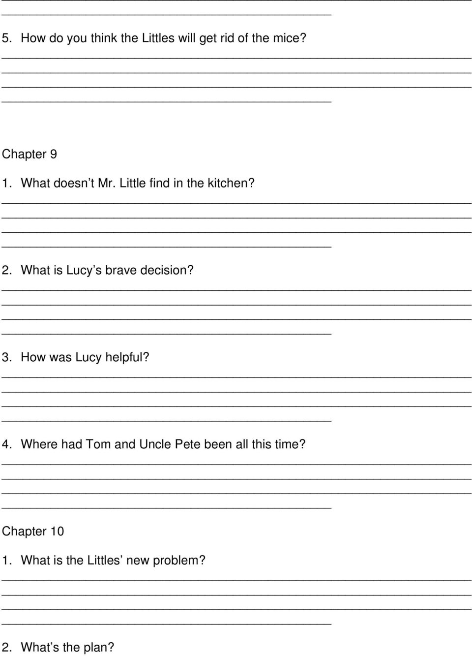 The Littles By John Peterson Comprehension Packet Includes Activities Such As Comprehension Questions Vocabulary Making Predictions Drawing Pdf Free Download