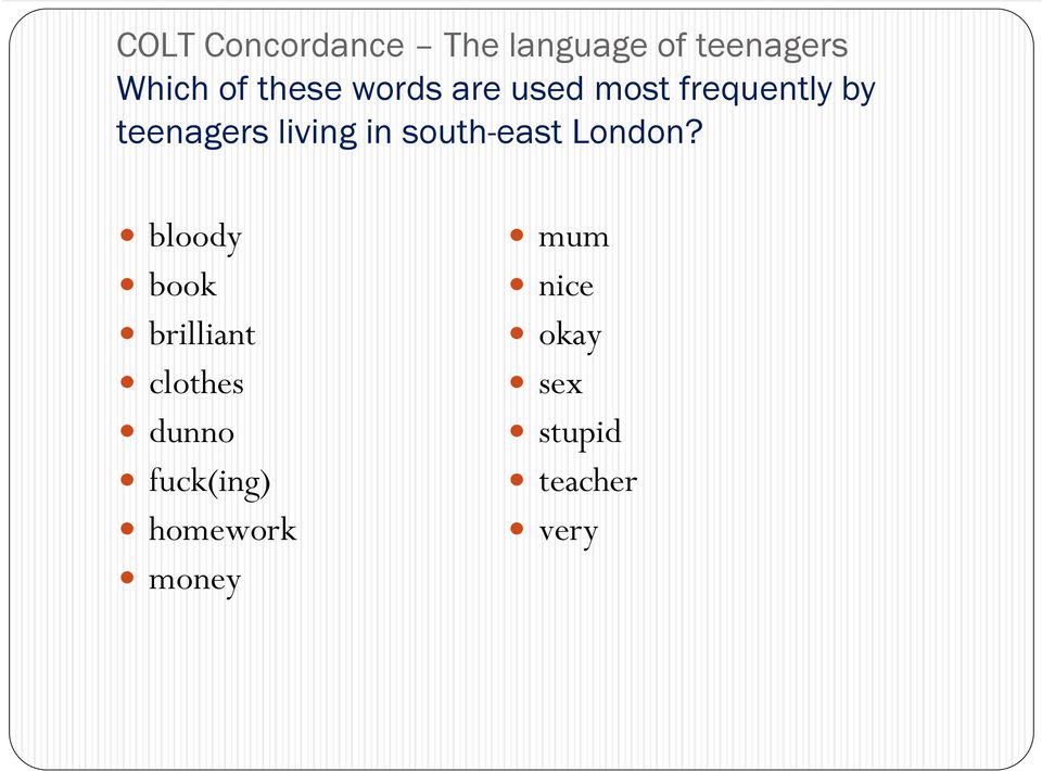 south-east London?