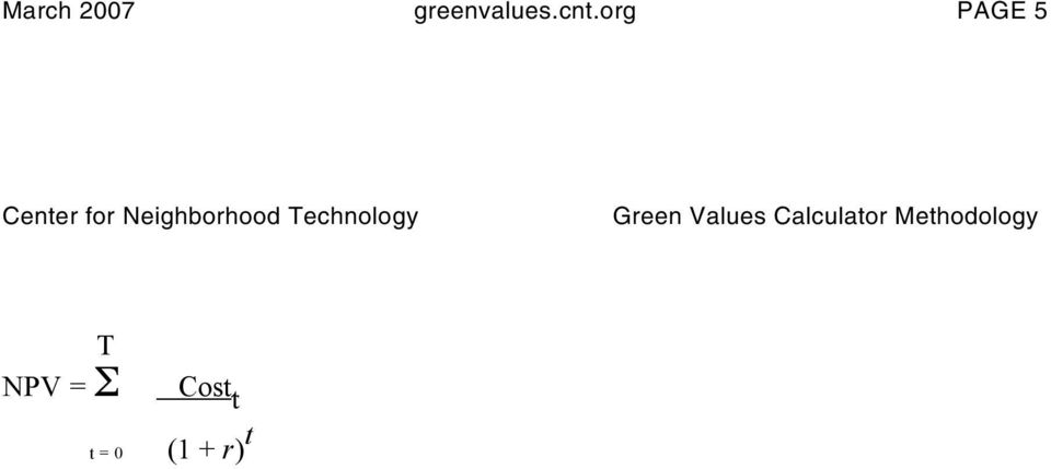 Technology Green Values Calculator