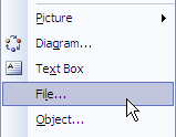 Importing Text Text from another program can be imported in a number of ways. You can drag selected text from another program window to your Word document window.