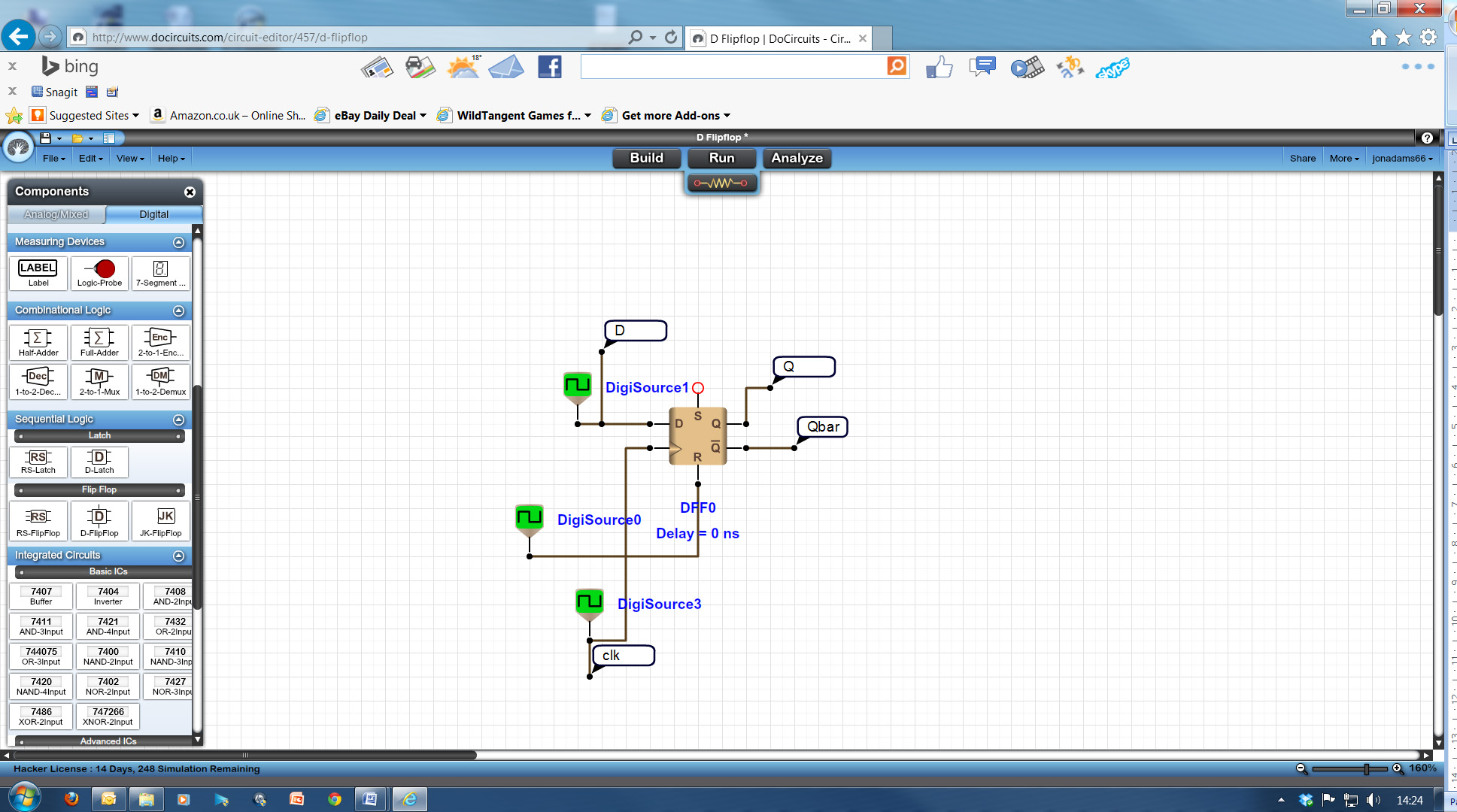 Learners have been provided with a link to a free web-based simulation tool, although they may have access to alternative simulation tools. http://www.docircuits.