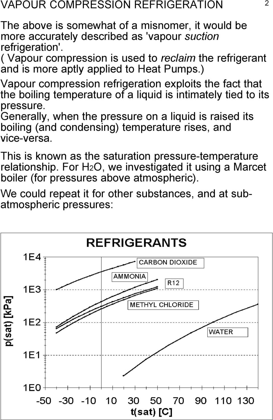 to its pressure Generally, when the pressure on a liquid is raised its boiling (and condensing) temperature rises, and vice-versa This is known as the saturation
