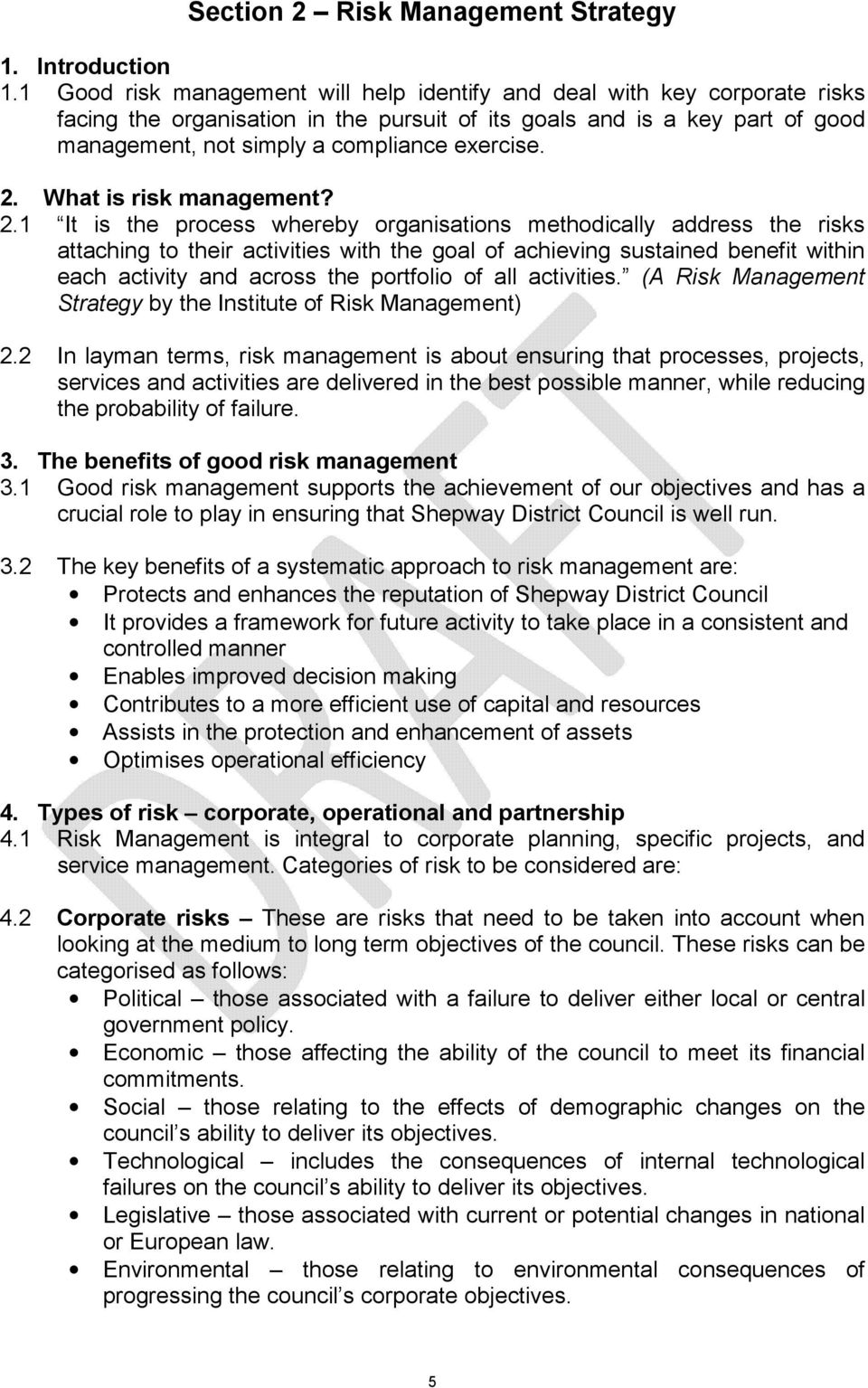 2. What is risk management? 2.