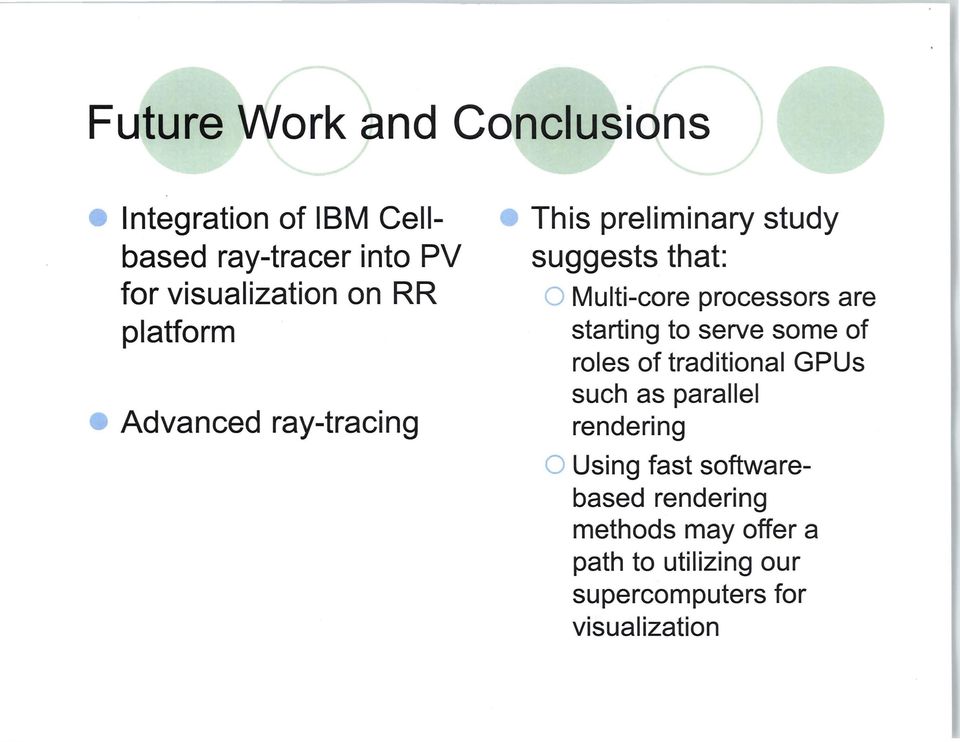 processors are starting to serve some of roles of traditional GPUs such as parallel rendering o