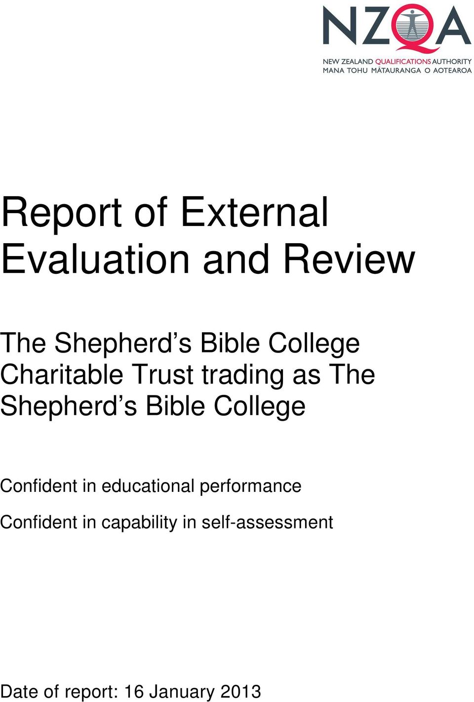 Bible College Confident in educational performance
