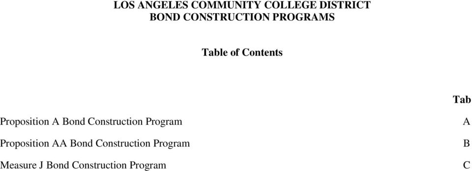 Construction Program Proposition AA Bond