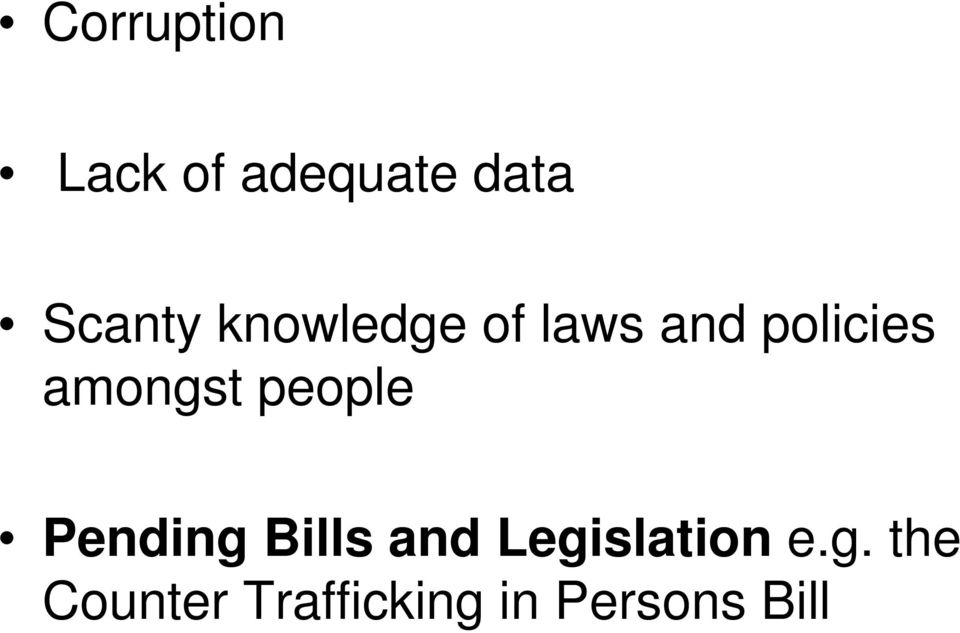 people Pending Bills and Legislation e.
