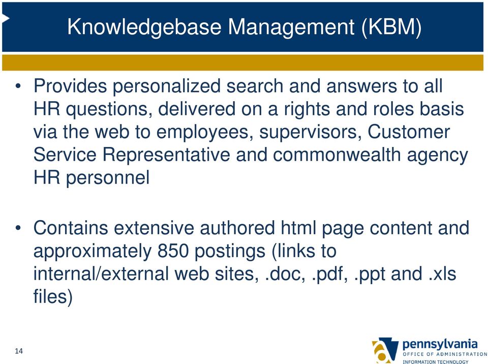 Representative and commonwealth agency HR personnel Contains extensive authored html page