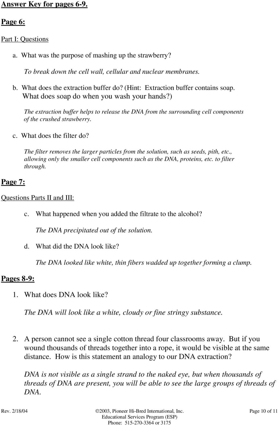Module 22: Strawberry DNA Extraction - PDF Free Download With Regard To Strawberry Dna Extraction Lab Worksheet