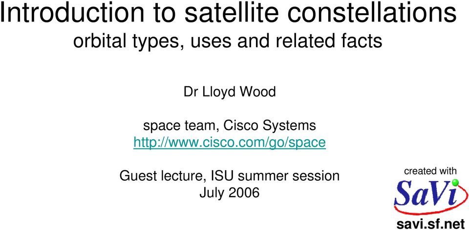 team, Cisco Systems http://www.cisco.