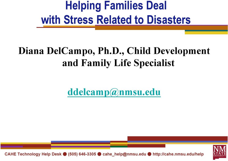 DelCampo, Ph.D., Child Development