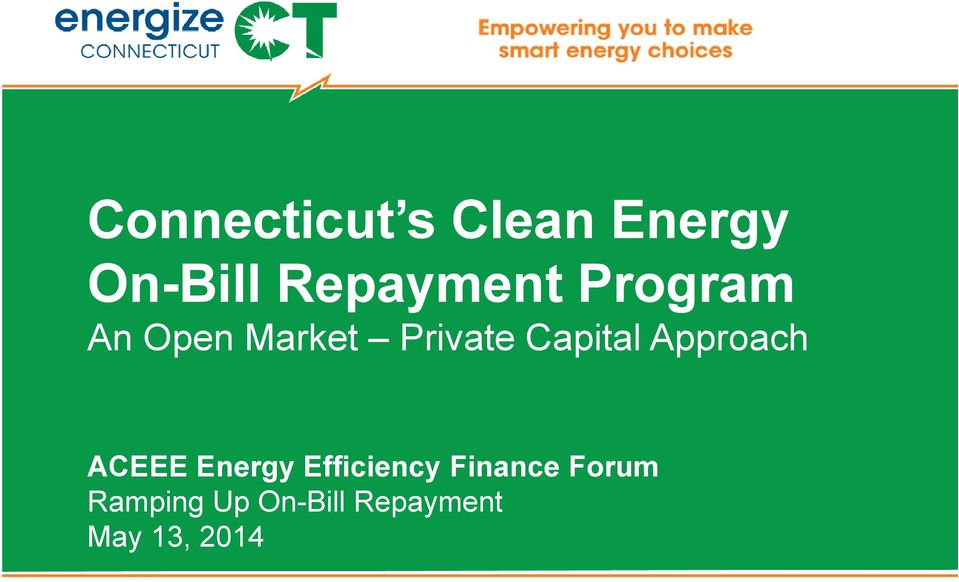 Capital Approach ACEEE Energy Efficiency