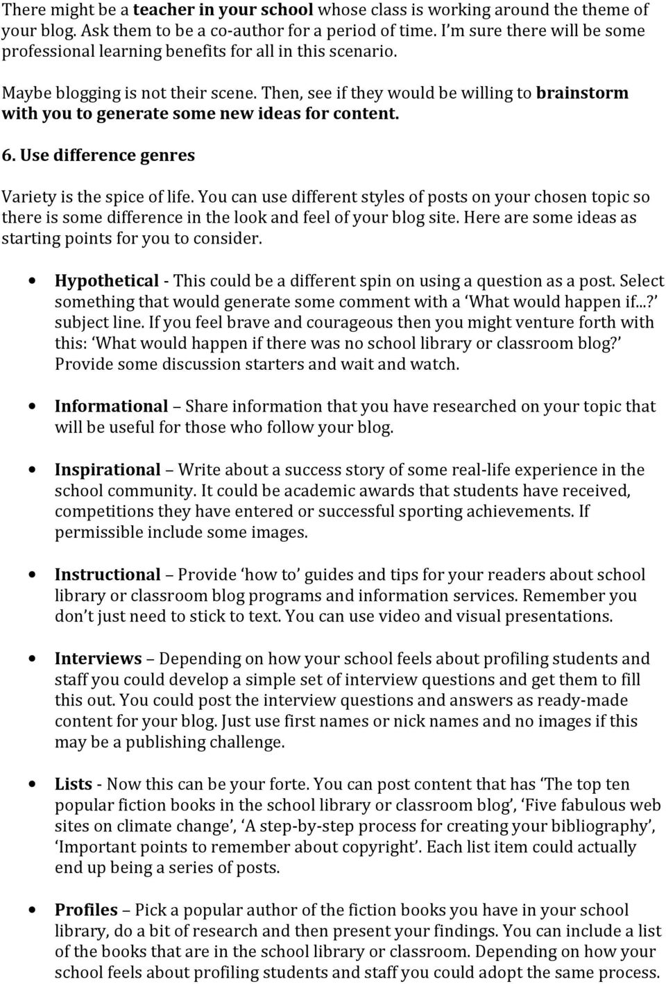 How to Have a Successful School Library or Classroom Blog. By