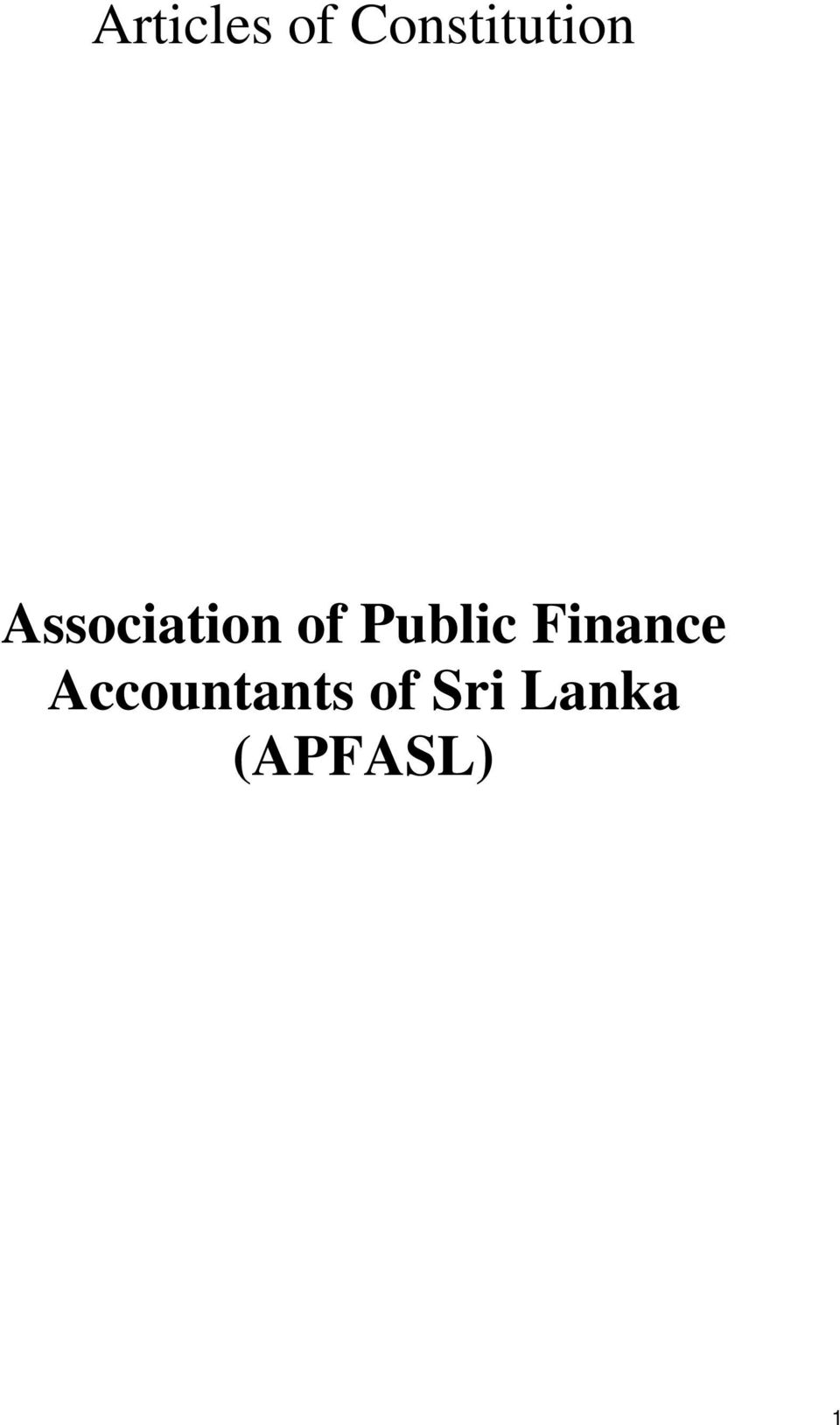 Association of Public