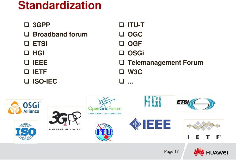 IETF ISO-IEC ITU-T OGC OGF