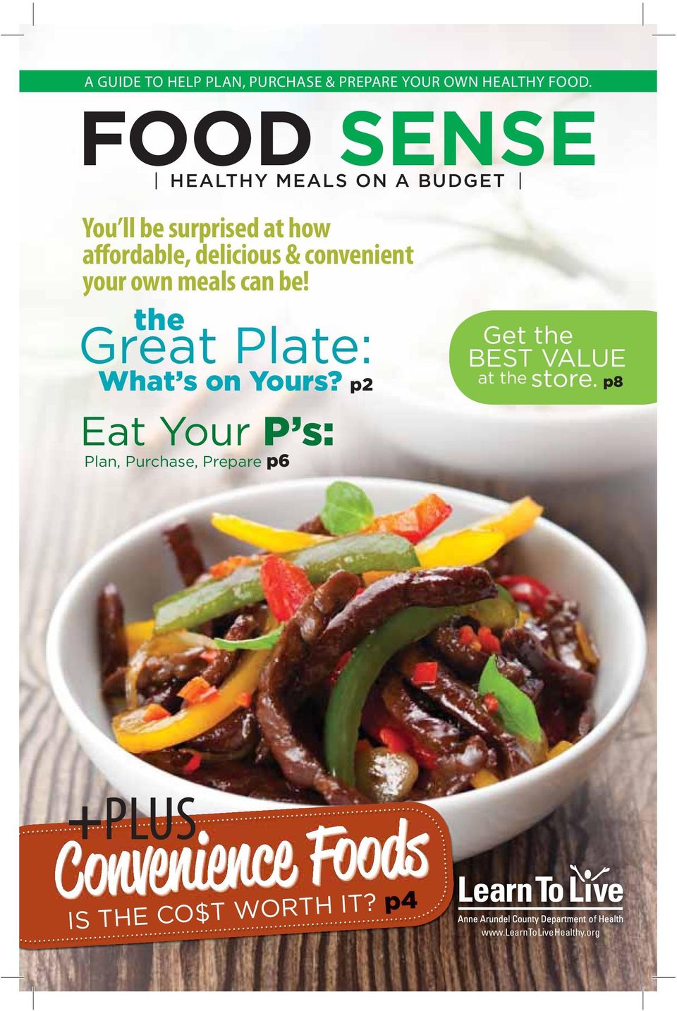 convenient your own meals can be! the Great Plate: What s on Yours?