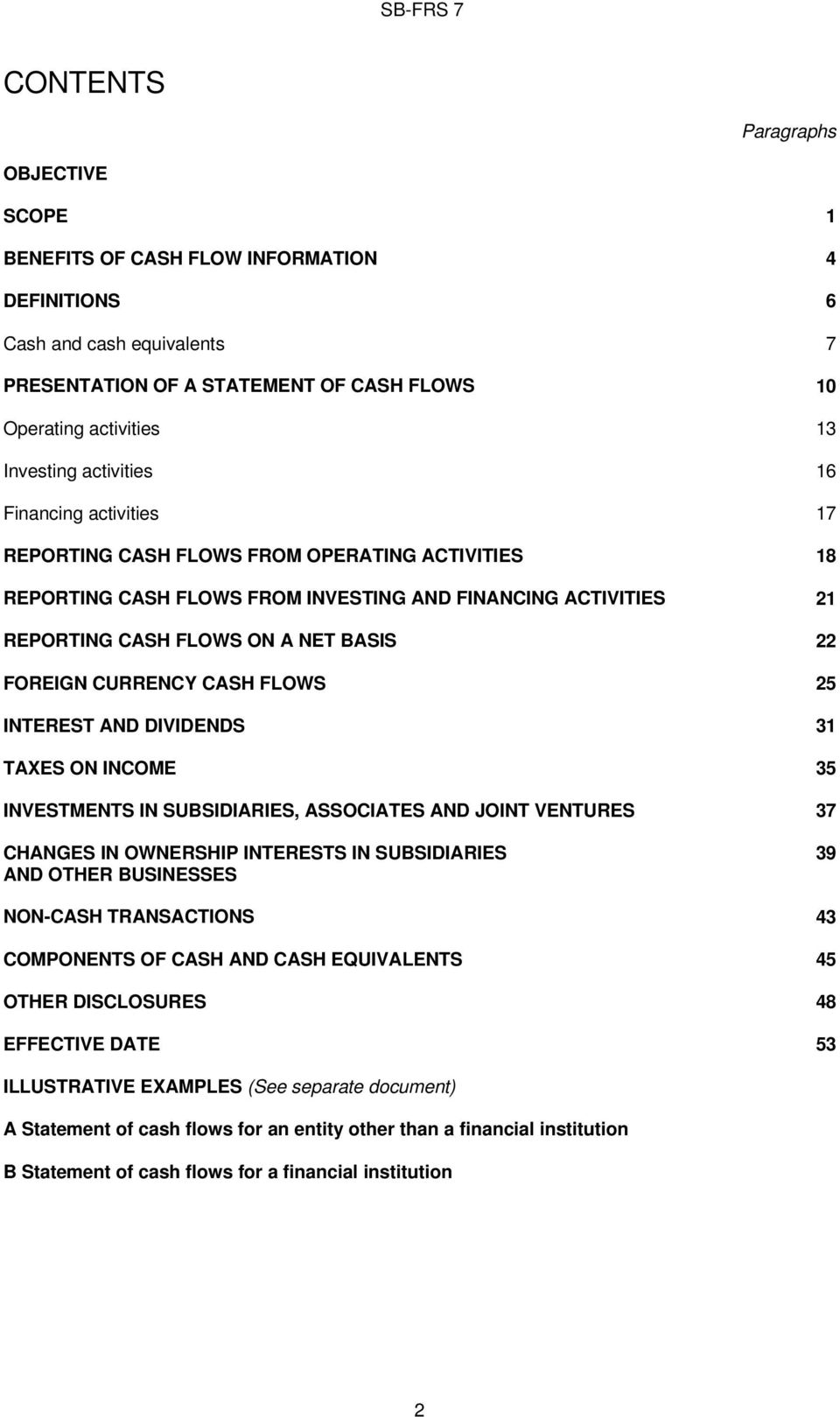 INTEREST AND DIVIDENDS TAXES ON INCOME INVESTMENTS IN SUBSIDIARIES, ASSOCIATES AND JOINT VENTURES CHANGES IN OWNERSHIP INTERESTS IN SUBSIDIARIES AND OTHER BUSINESSES NON-CASH TRANSACTIONS COMPONENTS