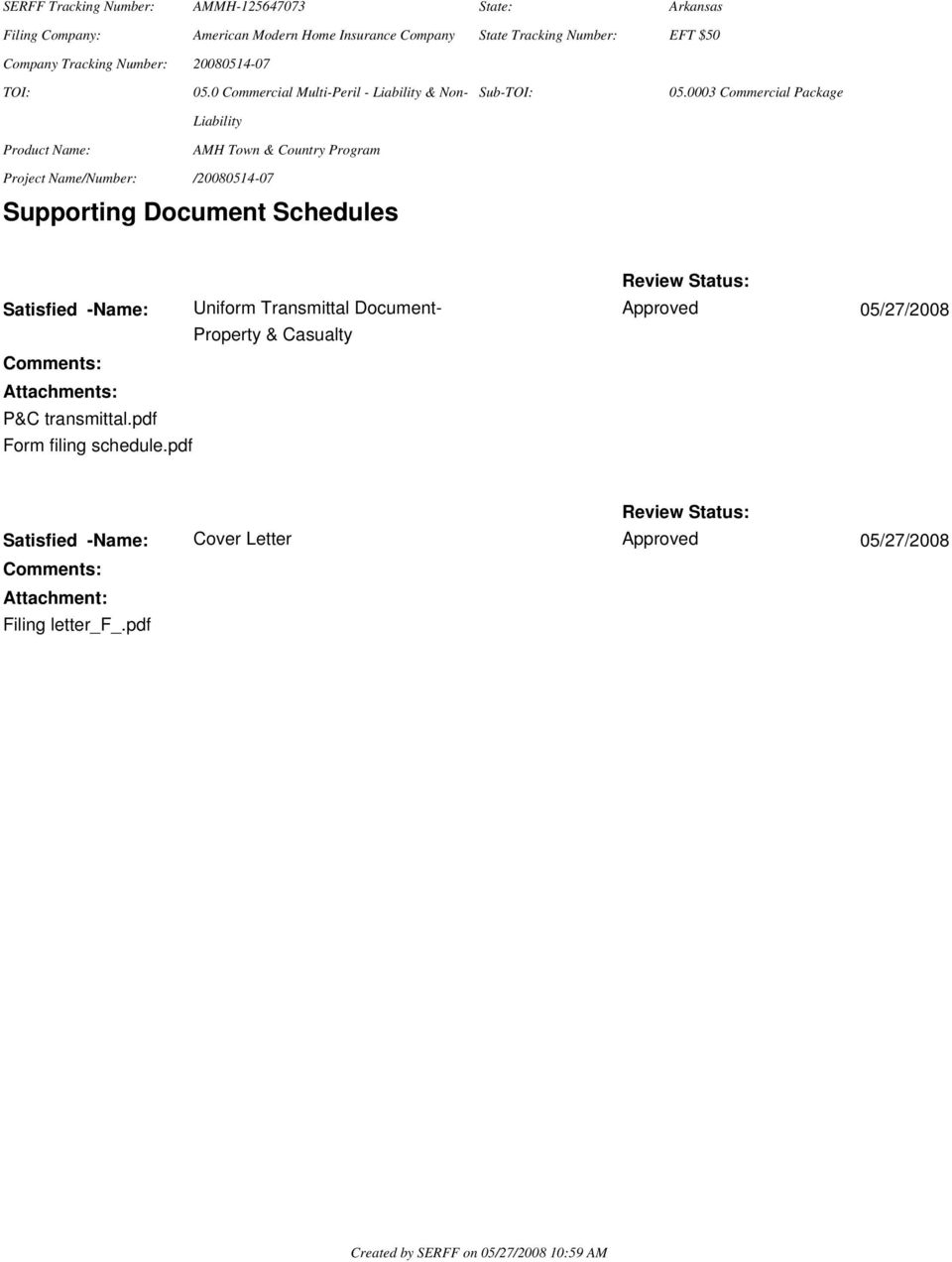 transmittal.pdf Form filing schedule.